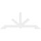 Ekena Millwork Vanguard Architectural Grade PVC Gable Bracket, 108"W x 45"H x 4"D x 6"F, 10/12 Pitch GBP108X45X0406VAN00 - alternate 2